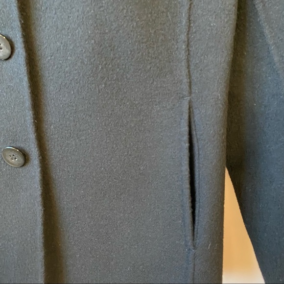 Alexandra Bartlett 100% Wool Collared Black Jacket Pockets Women's Size Medium - Picture 4 of 7